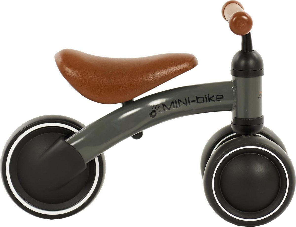 2Cycle Mini-Bike Loopfiets - Jongens en Meisjes - 1 Jaar - Speelgoed -Grijs (8720512840308)