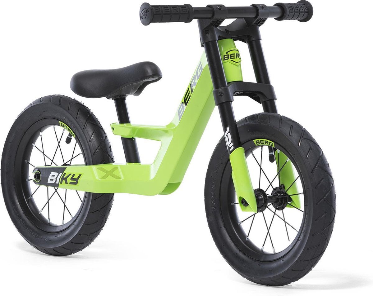 BERG Biky City Loopfiets - Groen - Lichtgewicht frame van magnesium - 2 tot 5 jaar (8715839077759)