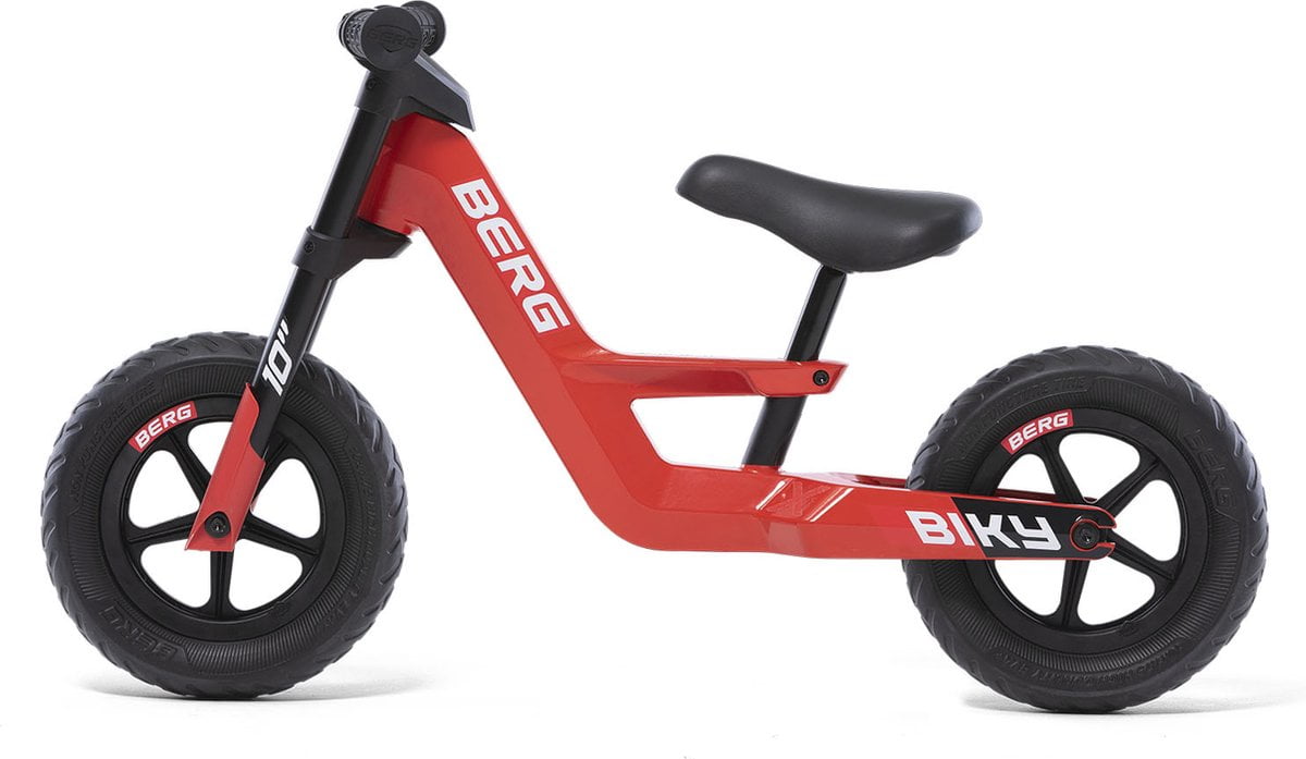 BERG Biky Mini Loopfiets - Rood - Lichtgewicht frame van magnesium - 2 tot 5 jaar (8715839077742)