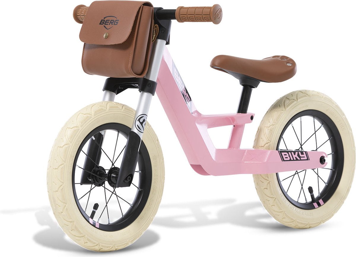 BERG Biky Retro Loopfiets - Roze - Lichtgewicht frame van magnesium - 2 tot 5 jaar (8715839077780)