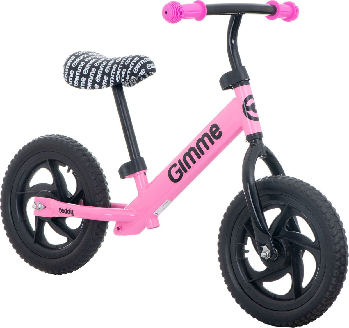 Gimme Teddy Loopfiets in het kleur Roze (5907773228479)