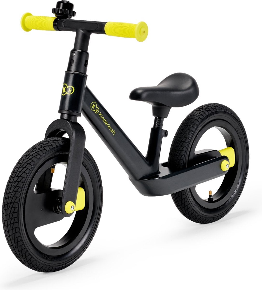 Kinderkraft Loopfiets - Balance Bike - GoSwift - Black Volt (5902533915880)