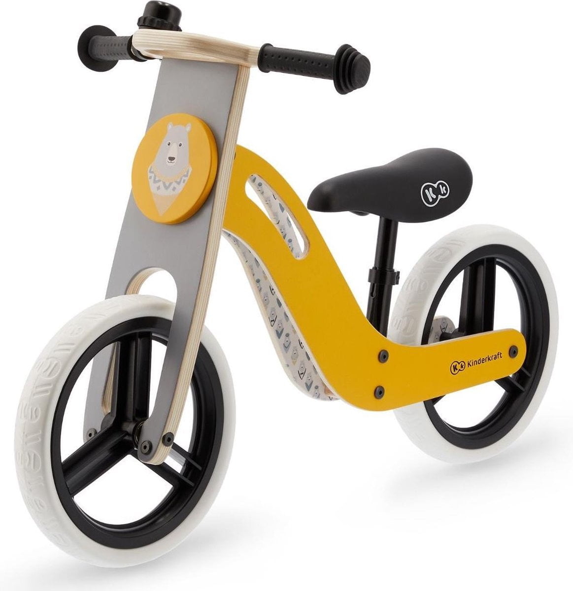 Kinderkraft Uniq Loopfiets - Balance Bike Honey (5902533912780)