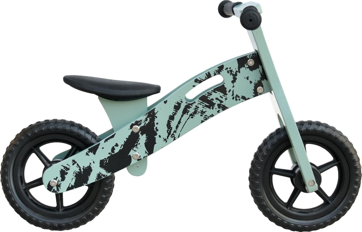 Loopfiets Hout Groen Distress VanPauline (8719689799373)