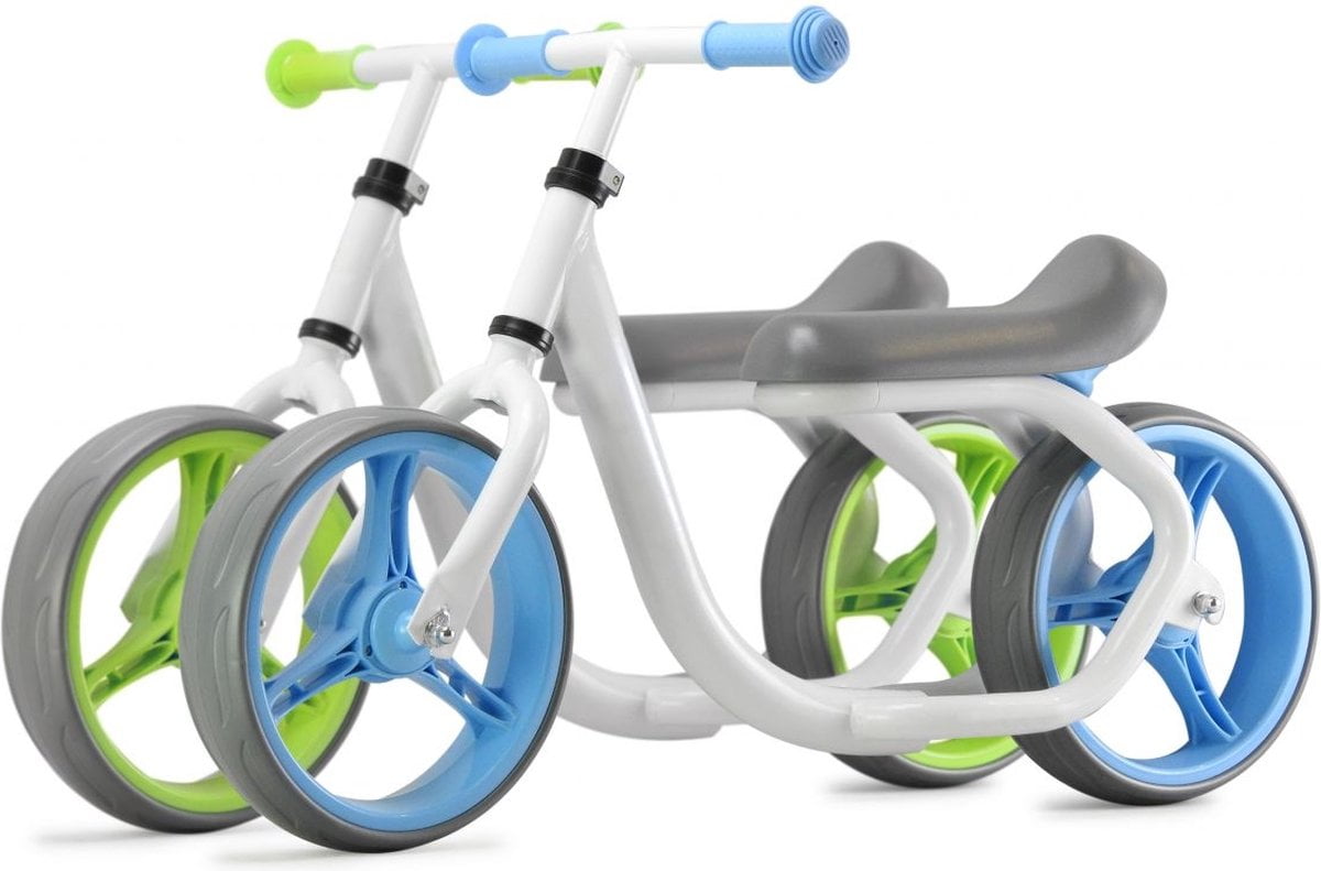 PexKids kinder Max Speed Loopfiets - 10.5 inch - Aluminium - Wit/Groen (8718836203053)