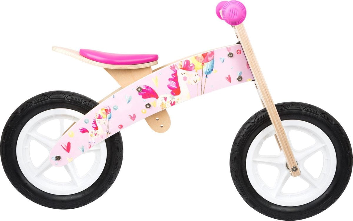 Small Foot Eenhoorn Loopfiets - Loopfiets - Vrouwen - Roze;Blank - 12 (4020972112545)