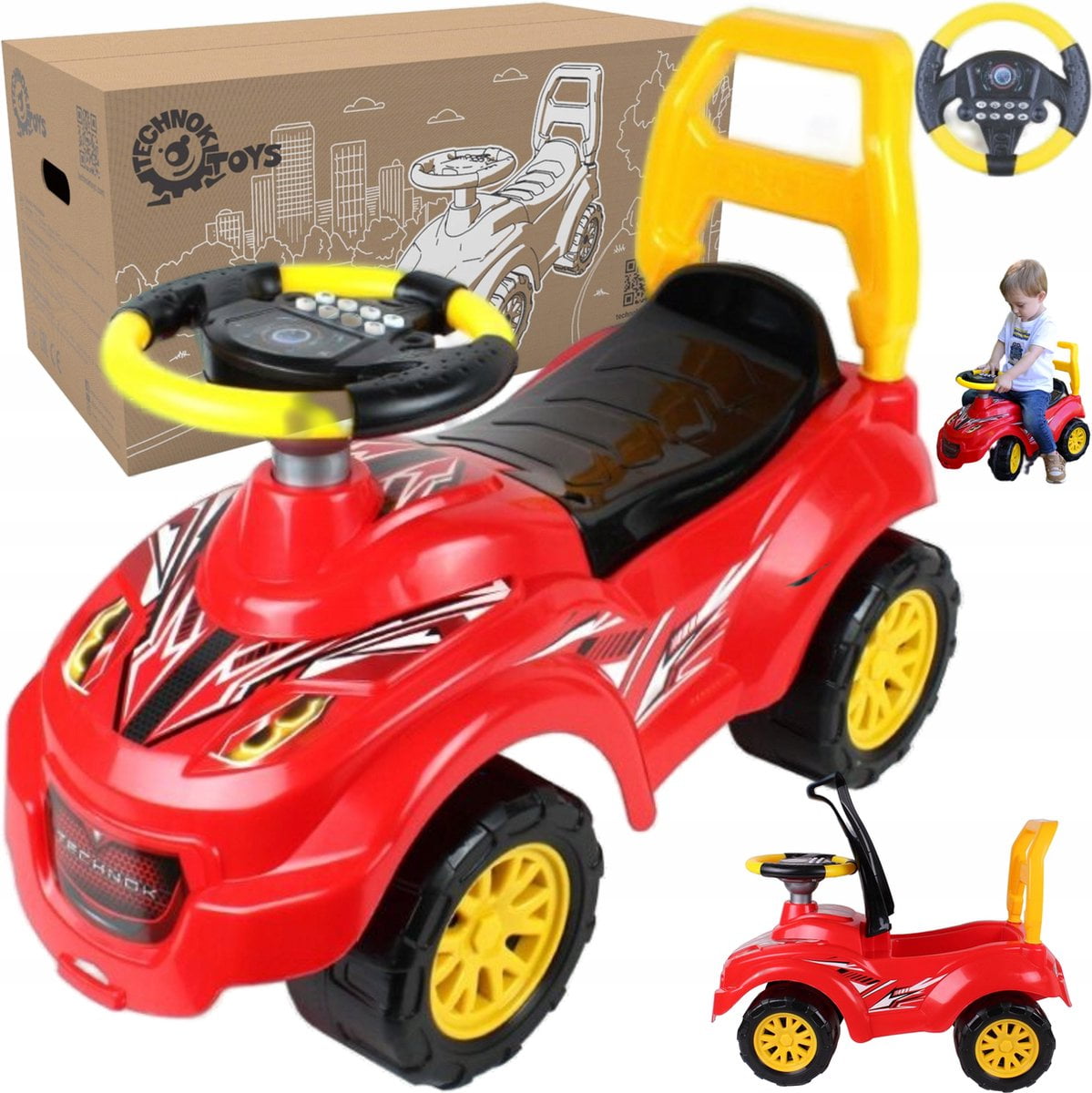 Tolocar TechnoK Loopauto - Met geluid (4823037606665)