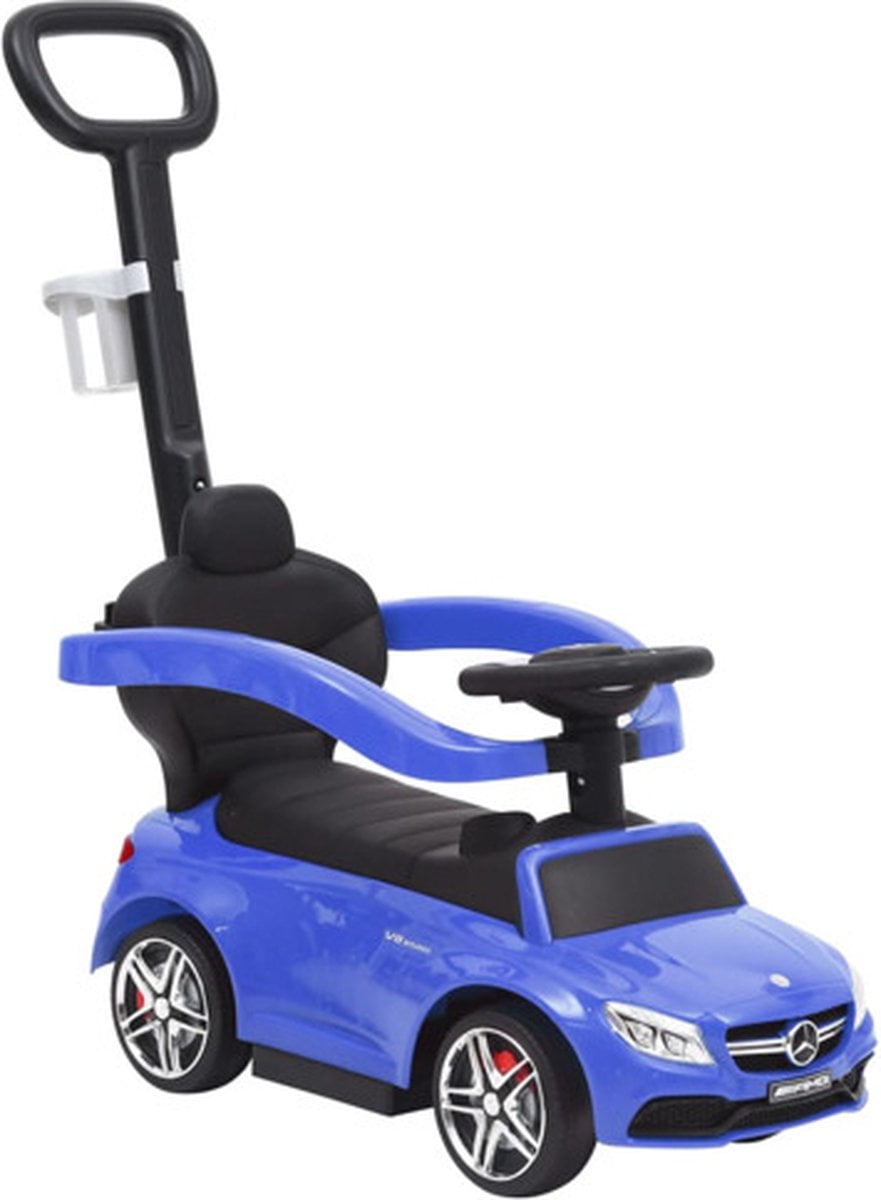 vidaXL Duw-loopauto Mercedes Benz C63 blauw (8720286350638)