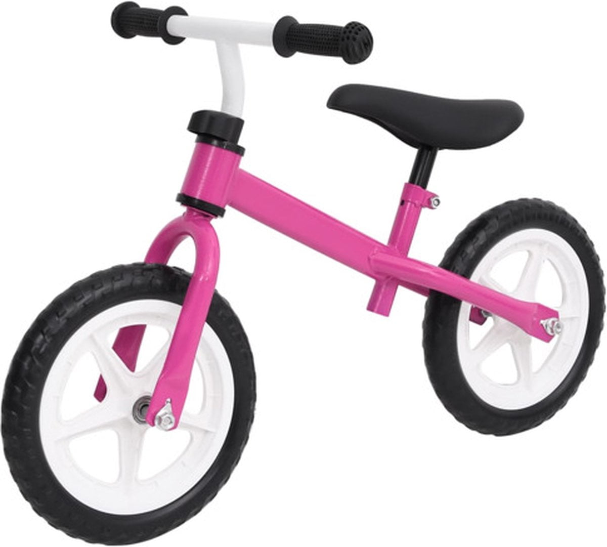 vidaXL Loopfiets met 10 inch wielen roze (8720286205471)