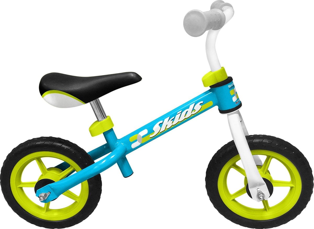 Skids Control Loopfiets - Loopfiets - Jongens en meisjes - Licht Blauw;Licht Groen - 10 Inch (3496276770063)