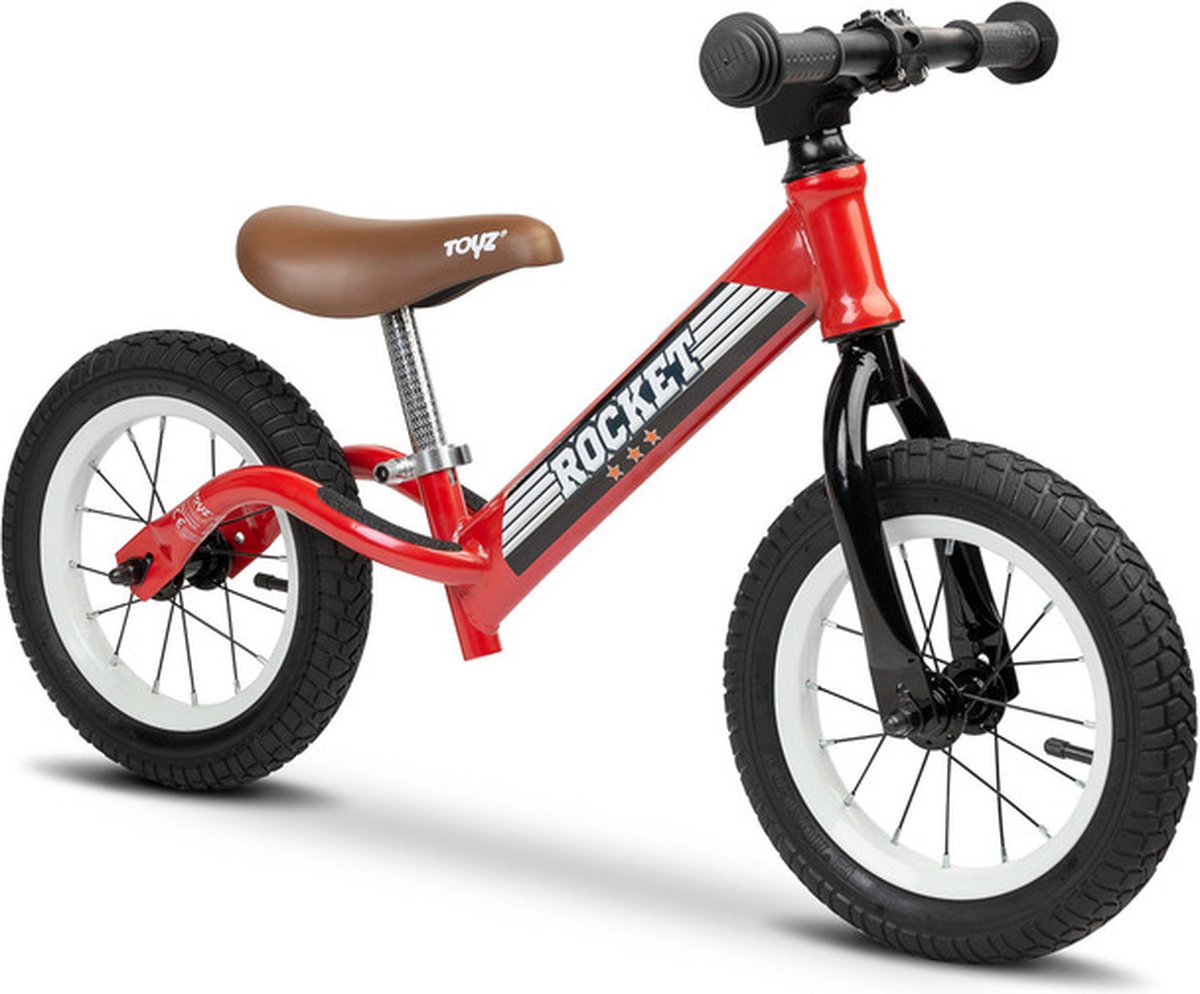 Toyz - Metalen Balance Bike Raket Rood (5903076301222)