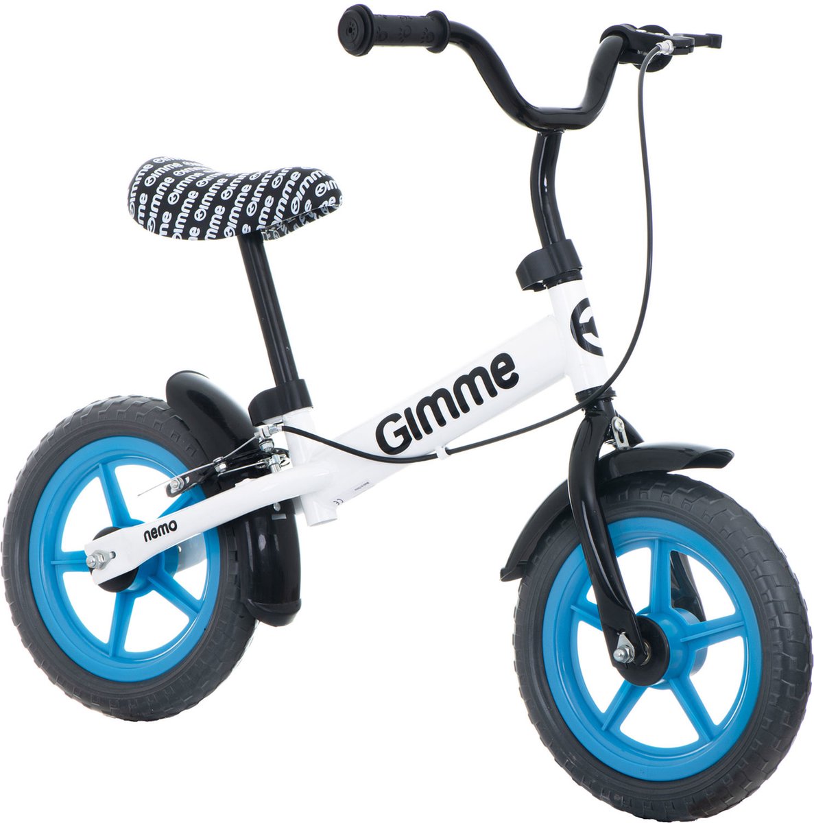 Gimme Nemo Loopfiets in het kleur Blauw| met rem (5907773228493)