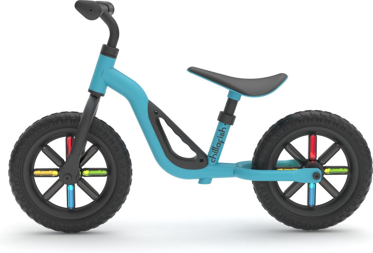 Chillafish Charlie GLOW - 10 inch loopfiets met oplichtende wielen - 18 maanden tot 4 jaar, sky (5425029652897)