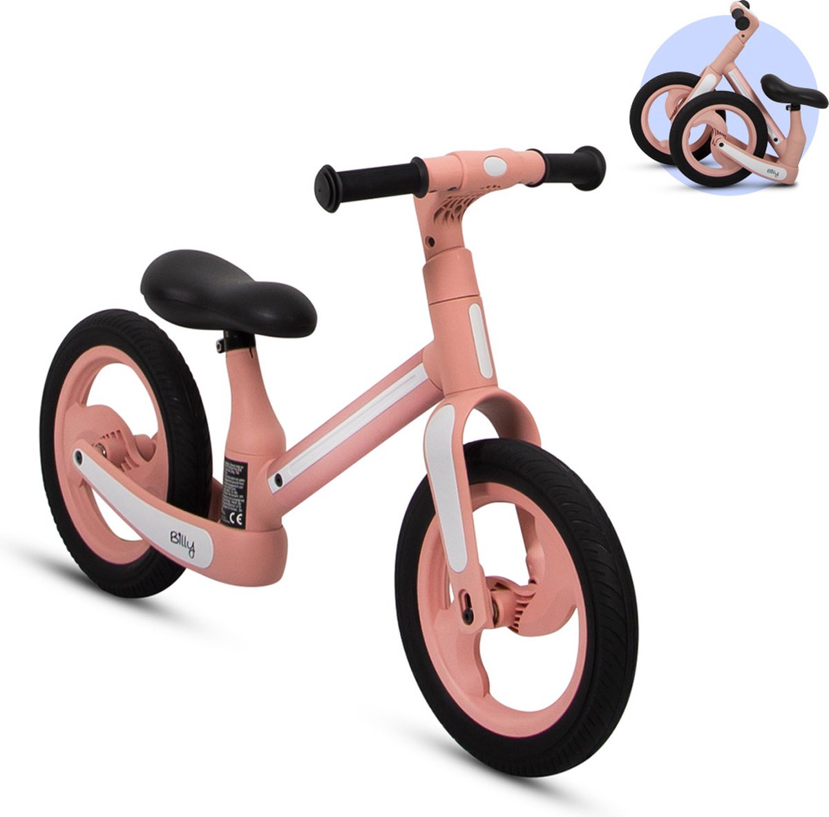 Opvouwbare Loopfiets 2 - 5 Jaar Camini Roze (5404016475039)