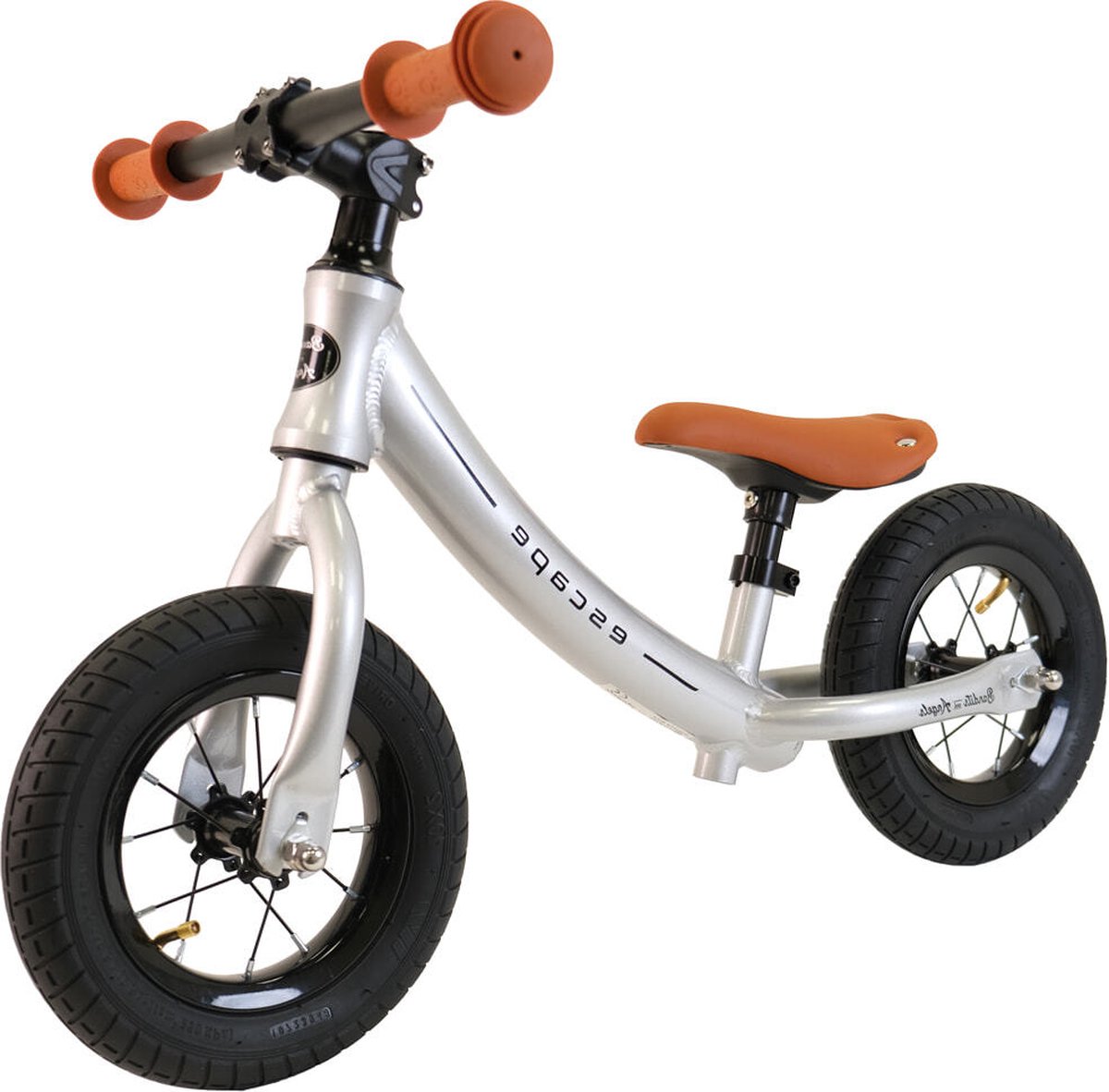 Bandits & Angels loopfiets Escape Silver - 2 jaar - jongens en meisjes - metaal - zilver (8719558084067)