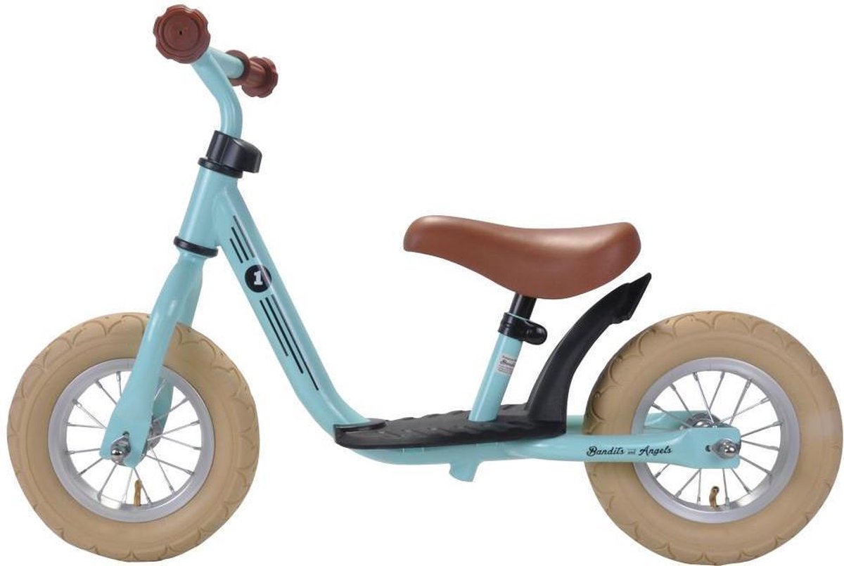 Bandits & Angels loopfiets Starter Retro Mint - 2 jaar - jongens en meisjes - metaal - mint (8719558083428)