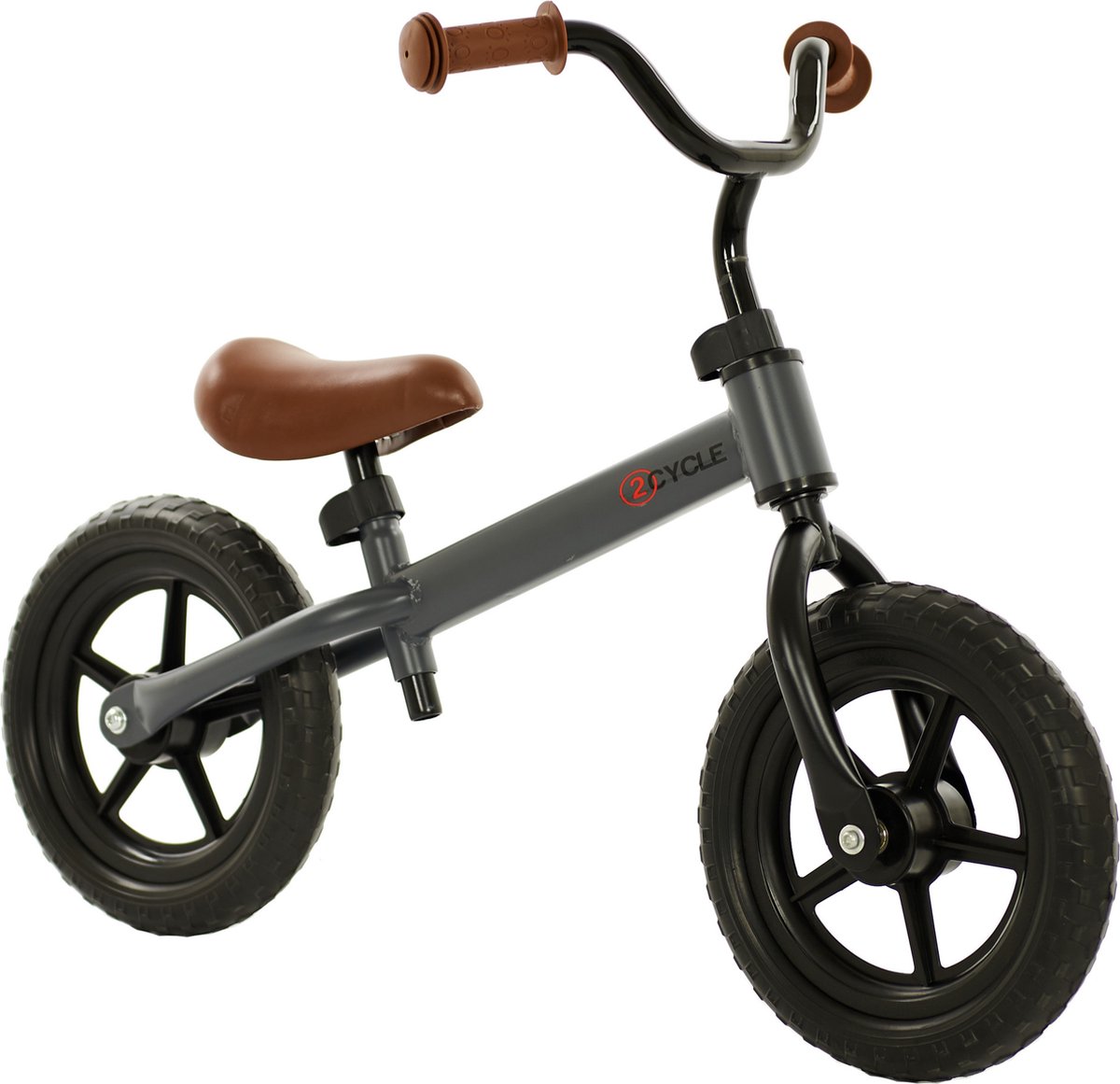 2Cycle Loopfiets - Mat-Grijs - Balance-bike - Buitenspeelgoed (8720512840186)