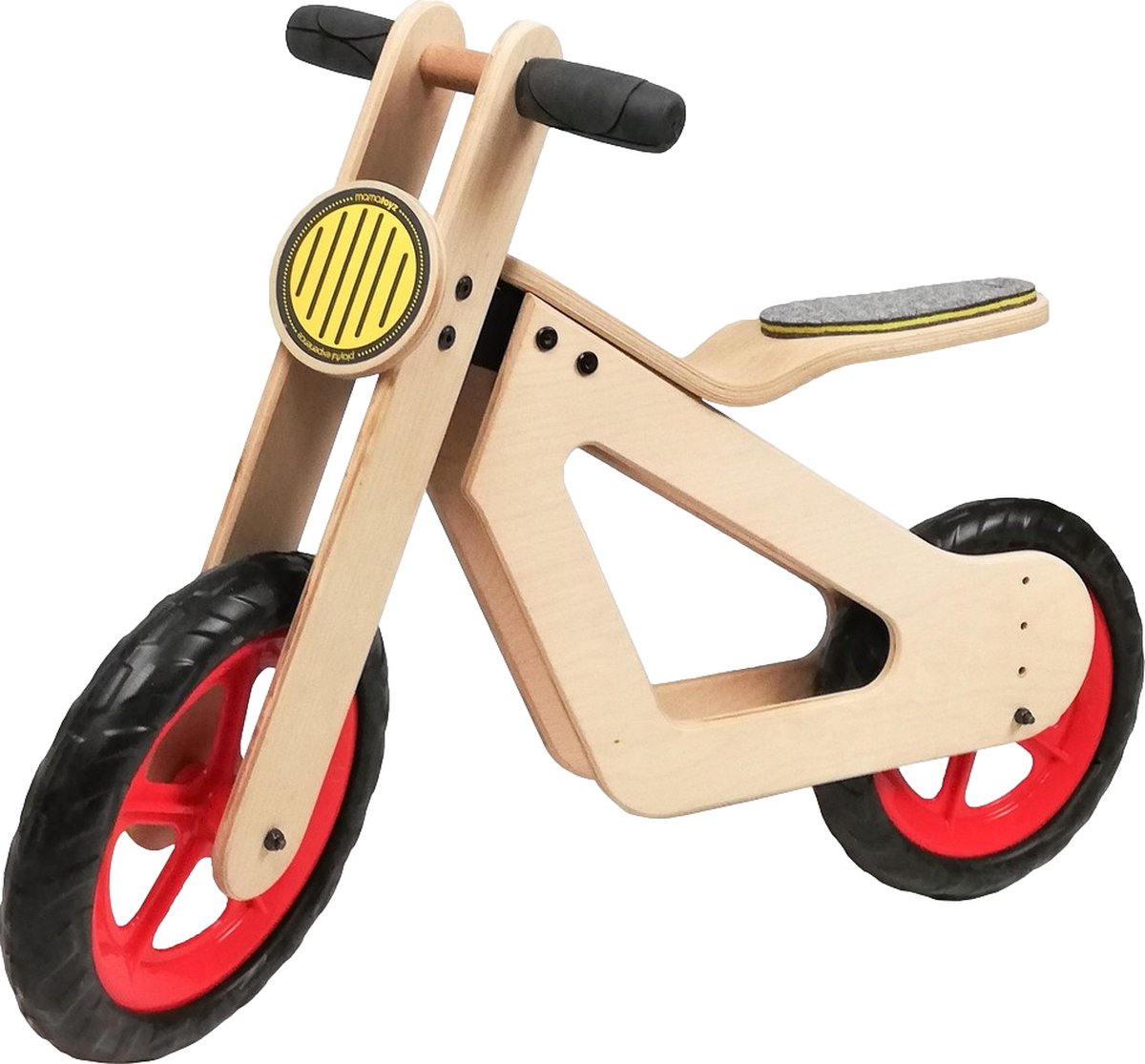 Mamatoyz Balance Bike Rood Houten Loopfiets MT06_R (8720828112090)