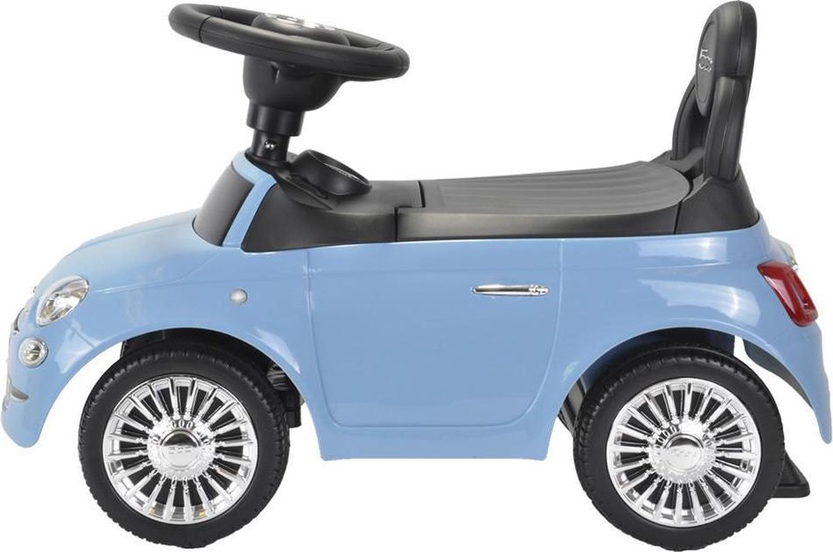 Bandits & Angels loopauto Fiat 500 blauw - 1 jaar - jongens - blauw (8719558081059)