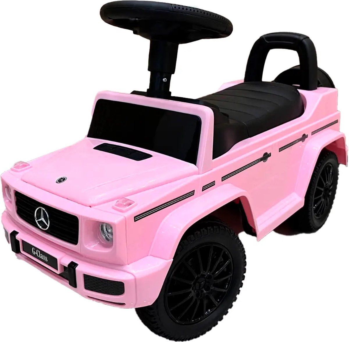 Bandits & Angels loopauto Mercedes Benz G350D retro roze - 1 jaar - meisjes - roze (8719558087600)