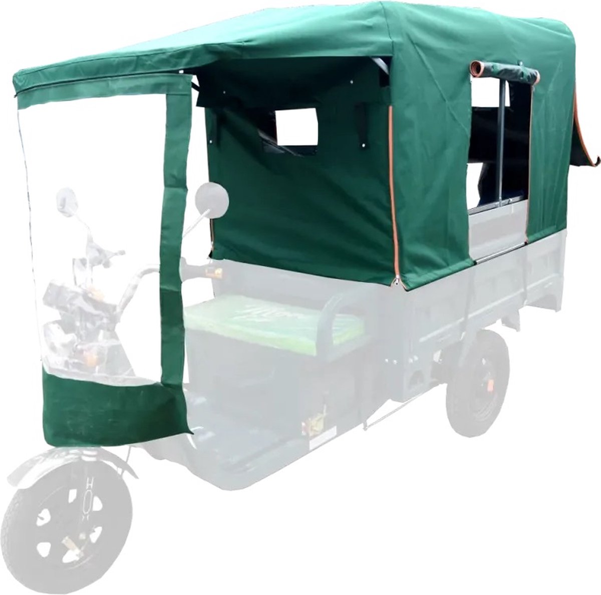 Bromfiets driewieler elektrische, Tuk Tuk Cargo 500 met zeildoek (5940000014568)