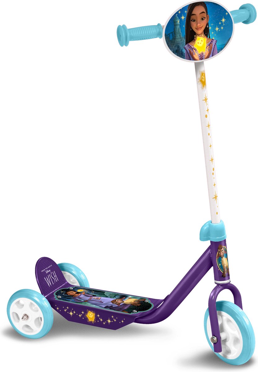 Disney Wish 3-wiel Kinderstep Meisjes Paars/blauw/wit (3496274670501)