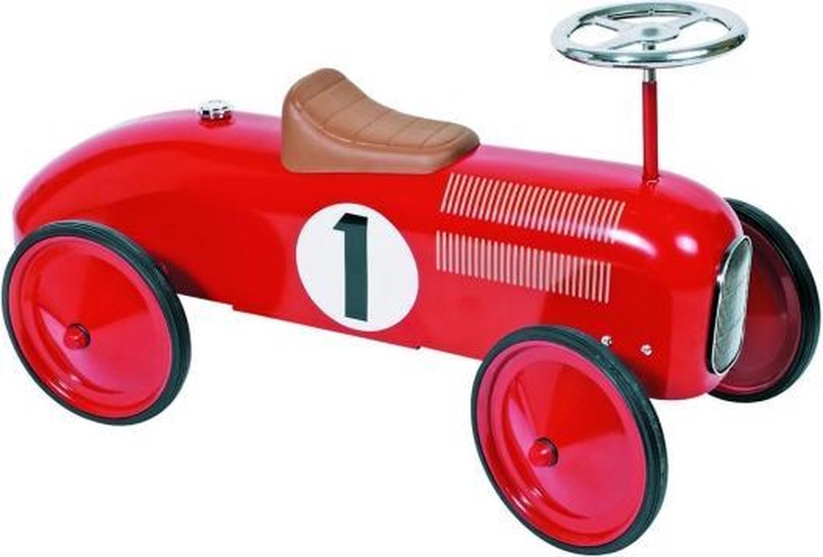 Goki Loopauto Nummer 1 Rood (8719817127702)