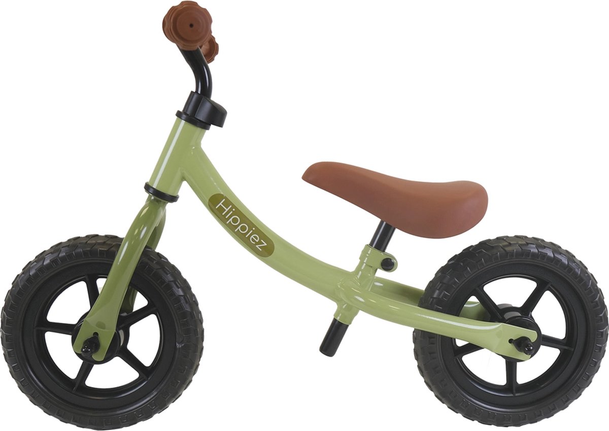 Hippiez loopfiets Worker Old Green - 2 jaar - jongens en meisjes - metaal - groen (8720908930187)