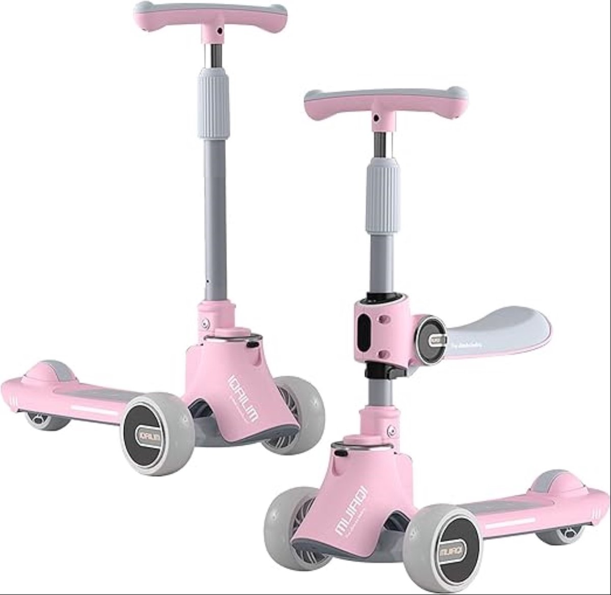 Mijiaqi step blauw loopfiets scooter kinderfiets voor jongens meisjes en baby roos (9509912361779)