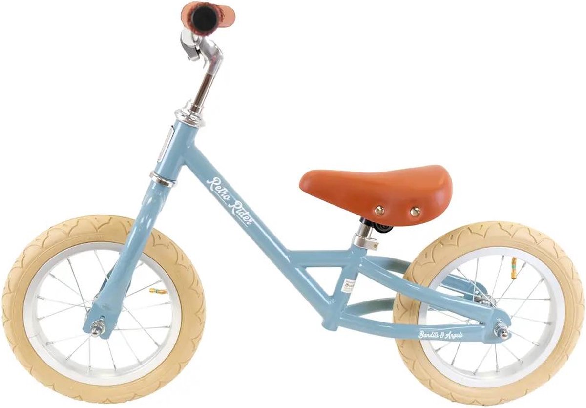 Bandits & Angels loopfiets Retro Rider petrol blauw - 2,5 jaar - jongens - metaal - blauw (8719558087389)