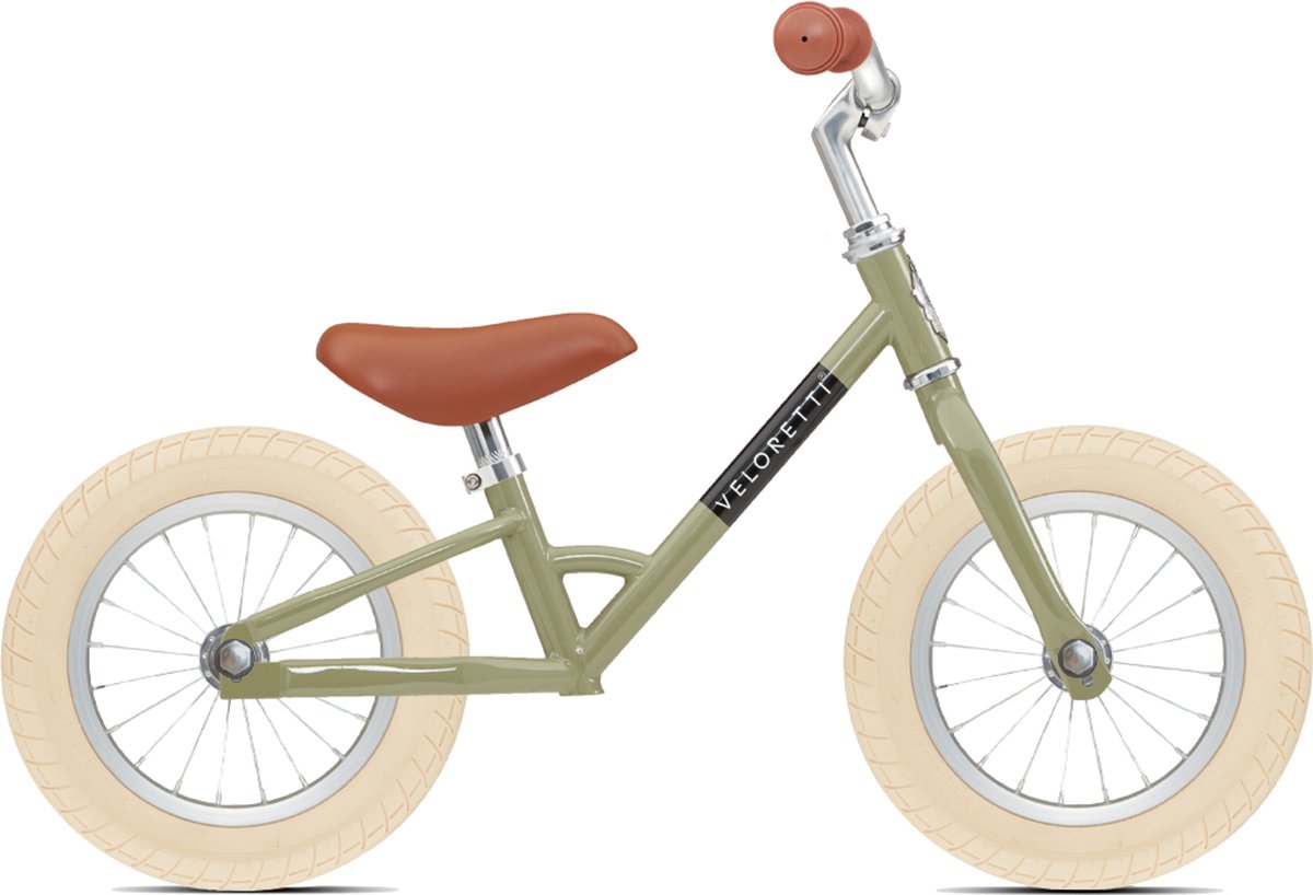 Veloretti Mini loopfiets - 12 inch - Groen - 2-4 jaar (6011648637651)