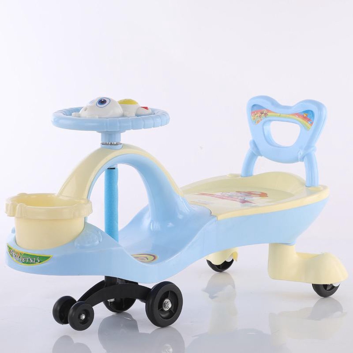 Wiggle Car pastel didicar blauwe loopauto PLasmacar swingauto TwistCar (7446030923927)