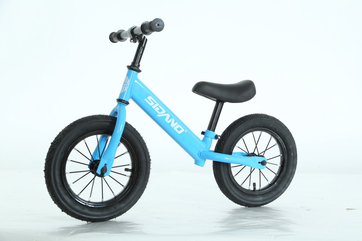 SIDANO® Loopfiets voor kinderen 12 inch - met luchtbanden - Blauw - afmetingen 83 x 38.5 x 56 cm (L x B x H) (8720865318493)