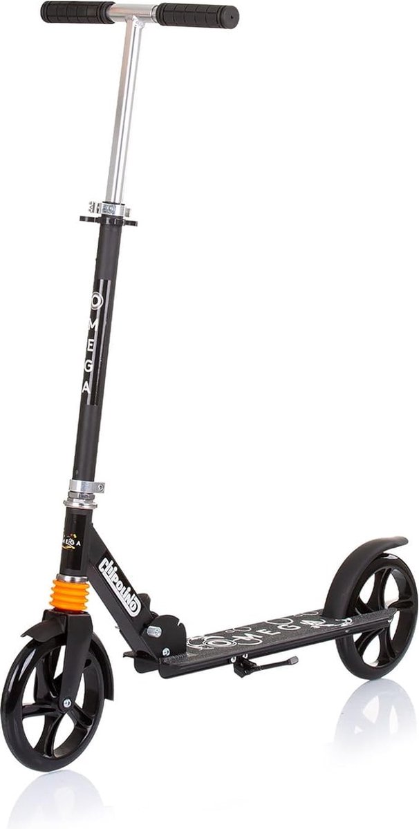 Chipolino Omega Step - Kinderstep - Draagkracht tot 100 kg - Lagers ABEC-7 - Stuur 360 graden draaibaar - Stuur in hoogte verstelbaar - Zwart (3800931055486)