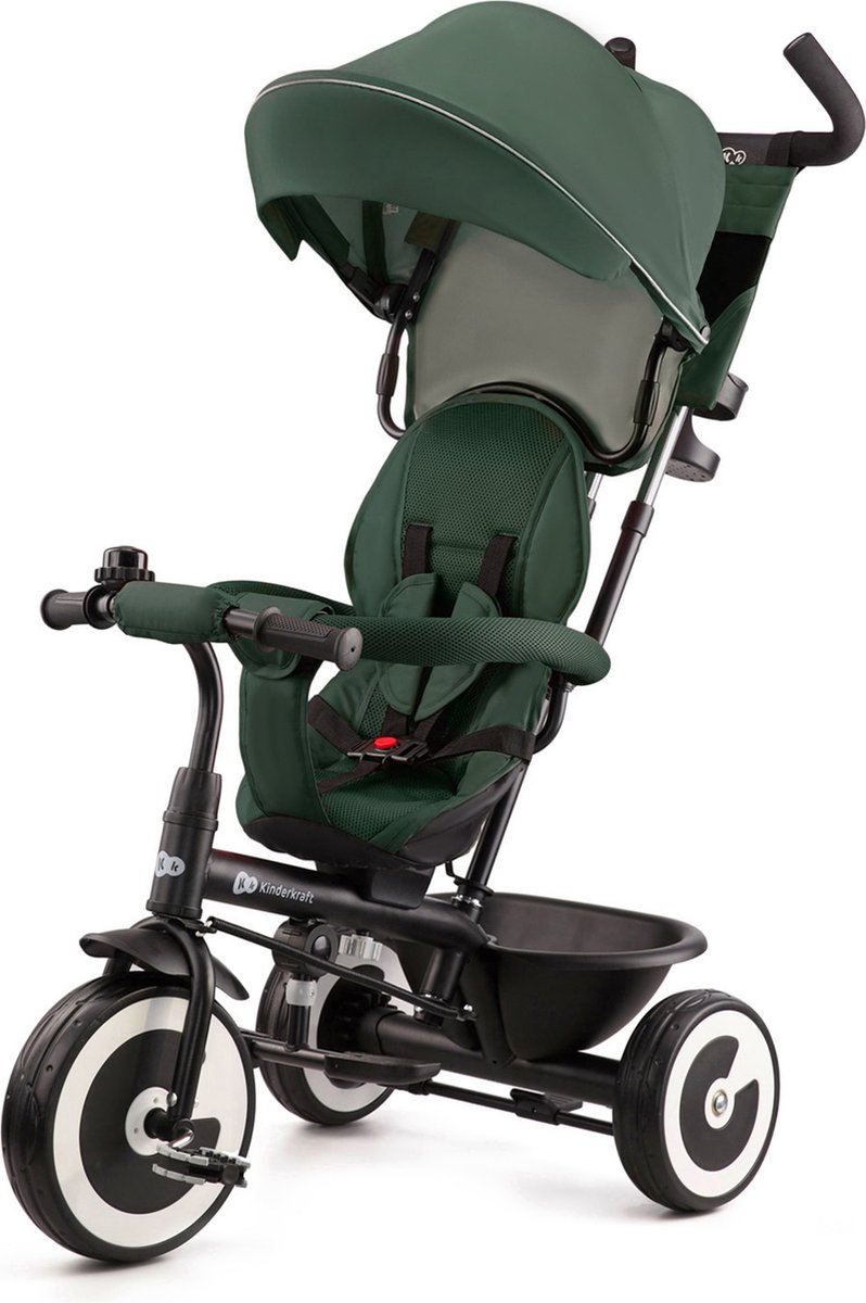 Kinderkraft ASTON - Driewieler - Duwfiets - met zonnekap - Groen (5902533922376)