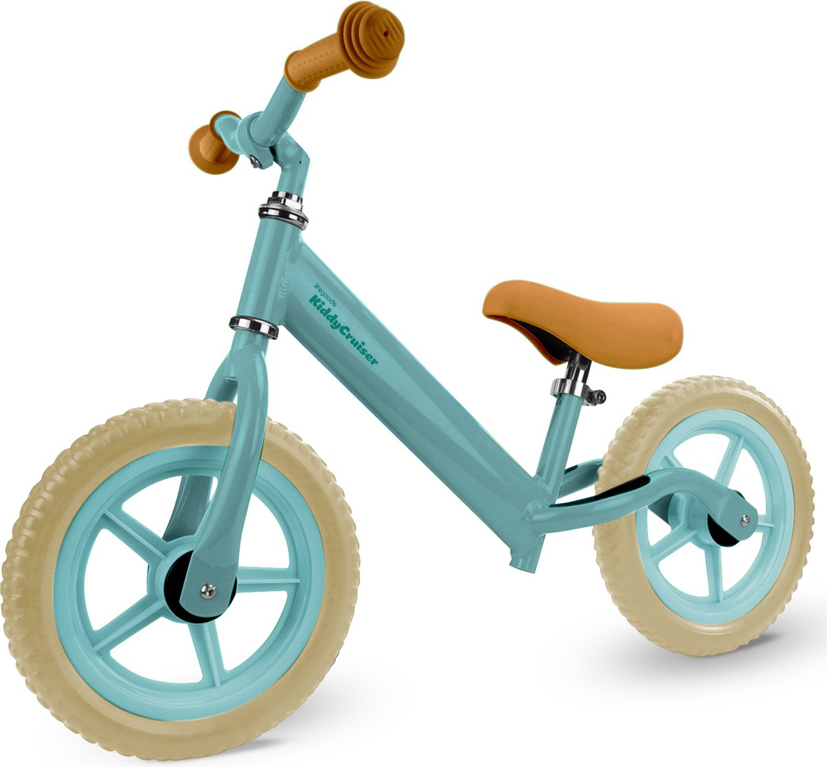 LifeGoods KiddyCruiser Loopfiets - 2 jaar - Jongens en Meisjes - Balance Bike - Mintgroen (8720195259374)