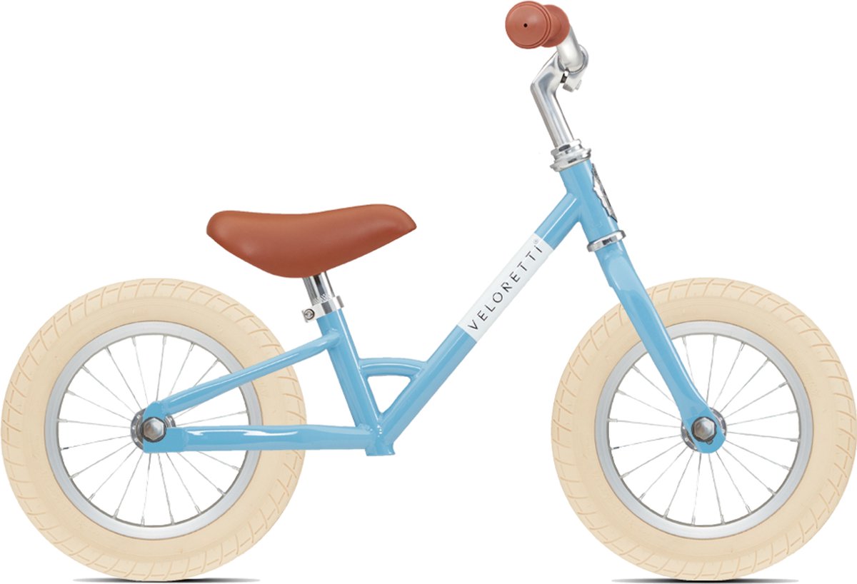 Veloretti Mini loopfiets - 12 inch - Lichtblauw - 2-4 jaar (6011645715741)