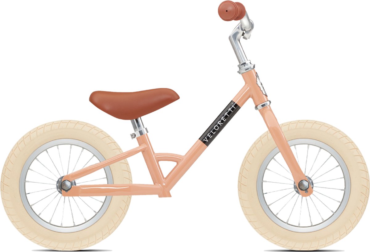 Veloretti Mini loopfiets - 12 inch - Roze - 2-4 jaar (6011646229285)