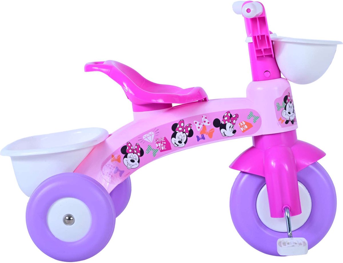 Disney Minnie Mouse Driewieler Met Mandje Meisjes Roze (8715347750021)