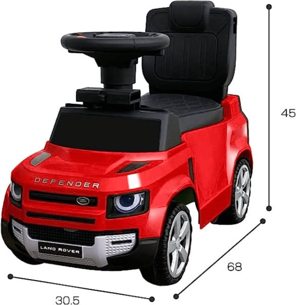 Landrover defender loopauto rood (5413822536254)