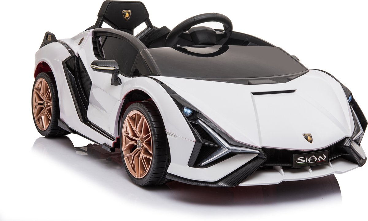 Cabino Elektrische Kinderauto Lamborghini Sian Wit (8720289205379)