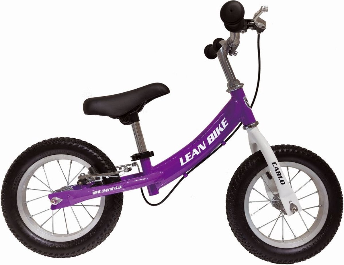 Loopfiets - met handrem - 94x13cm - paars (5902808154310)