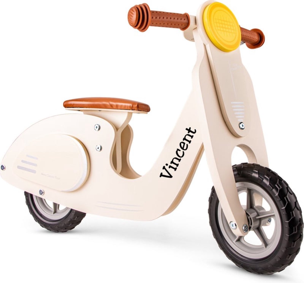 Scooter met naam New Classic World- beige (6150607343353)