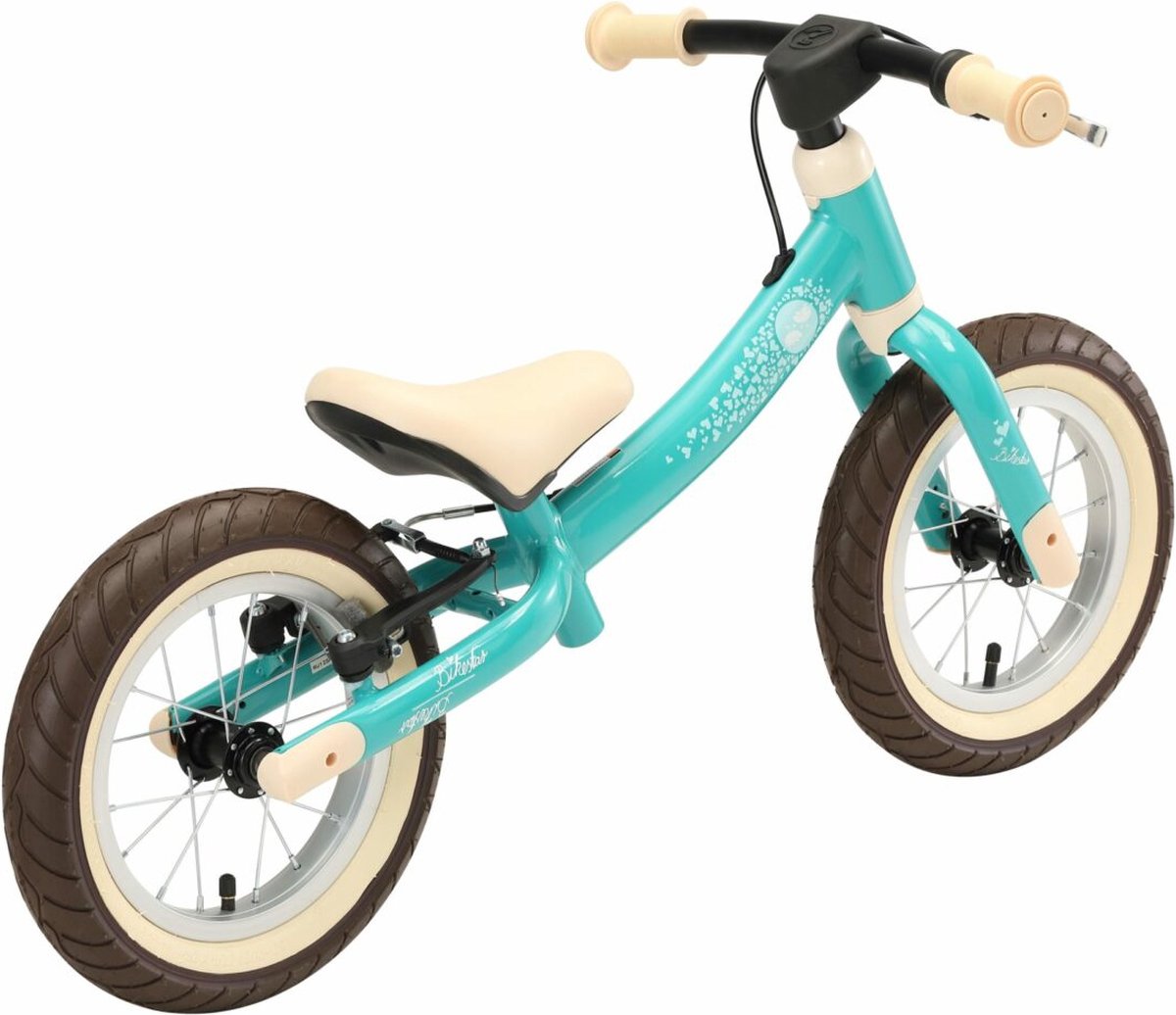 Bikestar meegroei loopfiets Sport 12 inch, turquoise vogel (4260184712342)