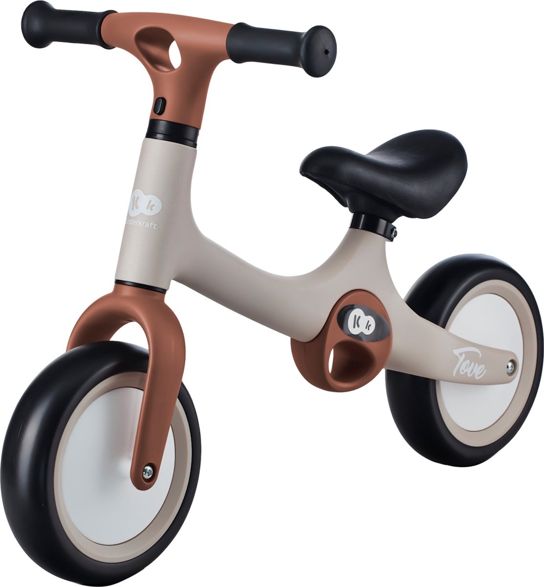 Kinderkraft TOVE - Loopfiets voor 1,5 jaar - Verstelbaar zadel - Beige (5902533922284)