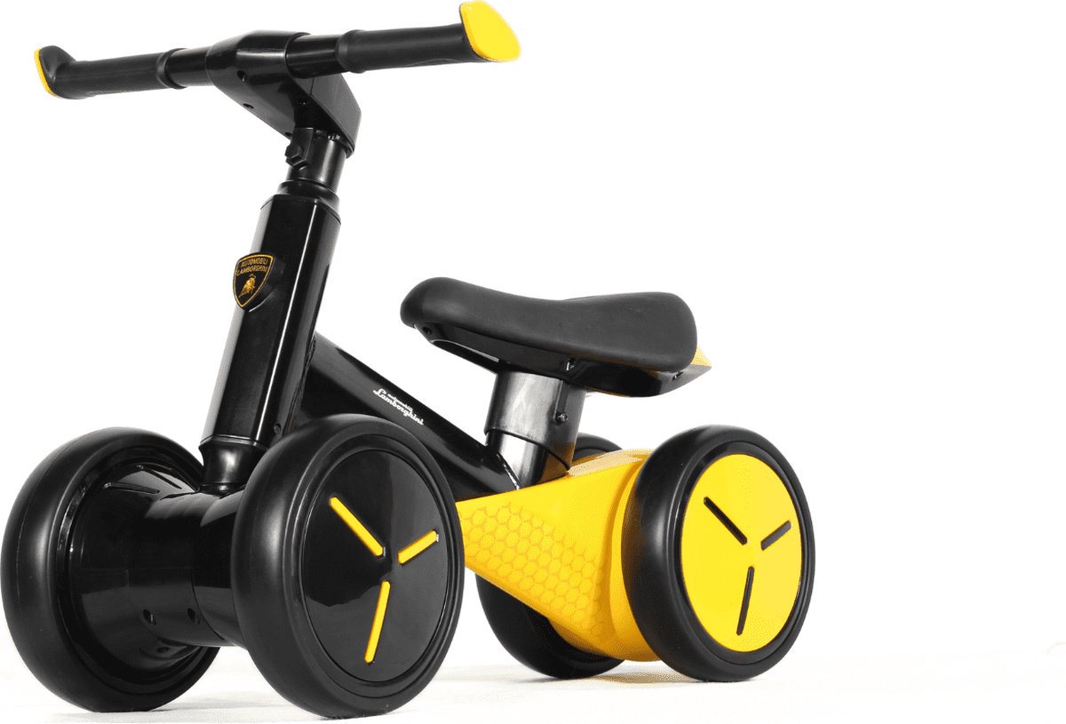 Lamborghini Loopfiets Baby - met Anti-slip Wielen - 1- tot 3 jaar - Geel (5413822544082)