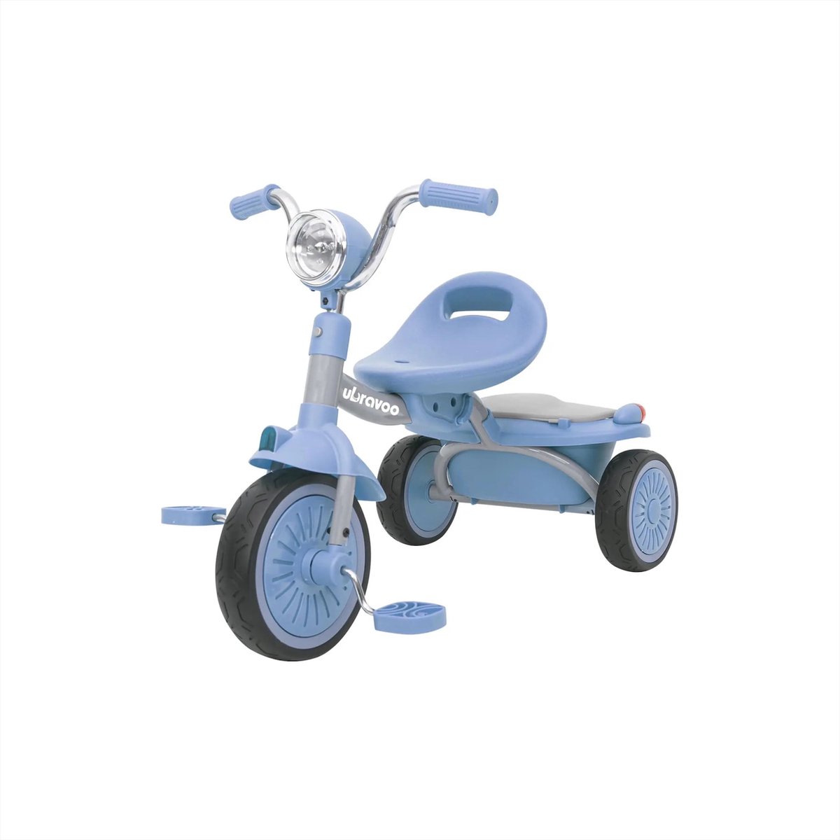 MS® - Babyfiets - Opvouwbare driewieler - Blauw - Schokabsorberende wielen - Fiets - Baby - Peuter - 1 tot 5 jaar - Met trappers - Voor binnen en buiten (6151131985958)