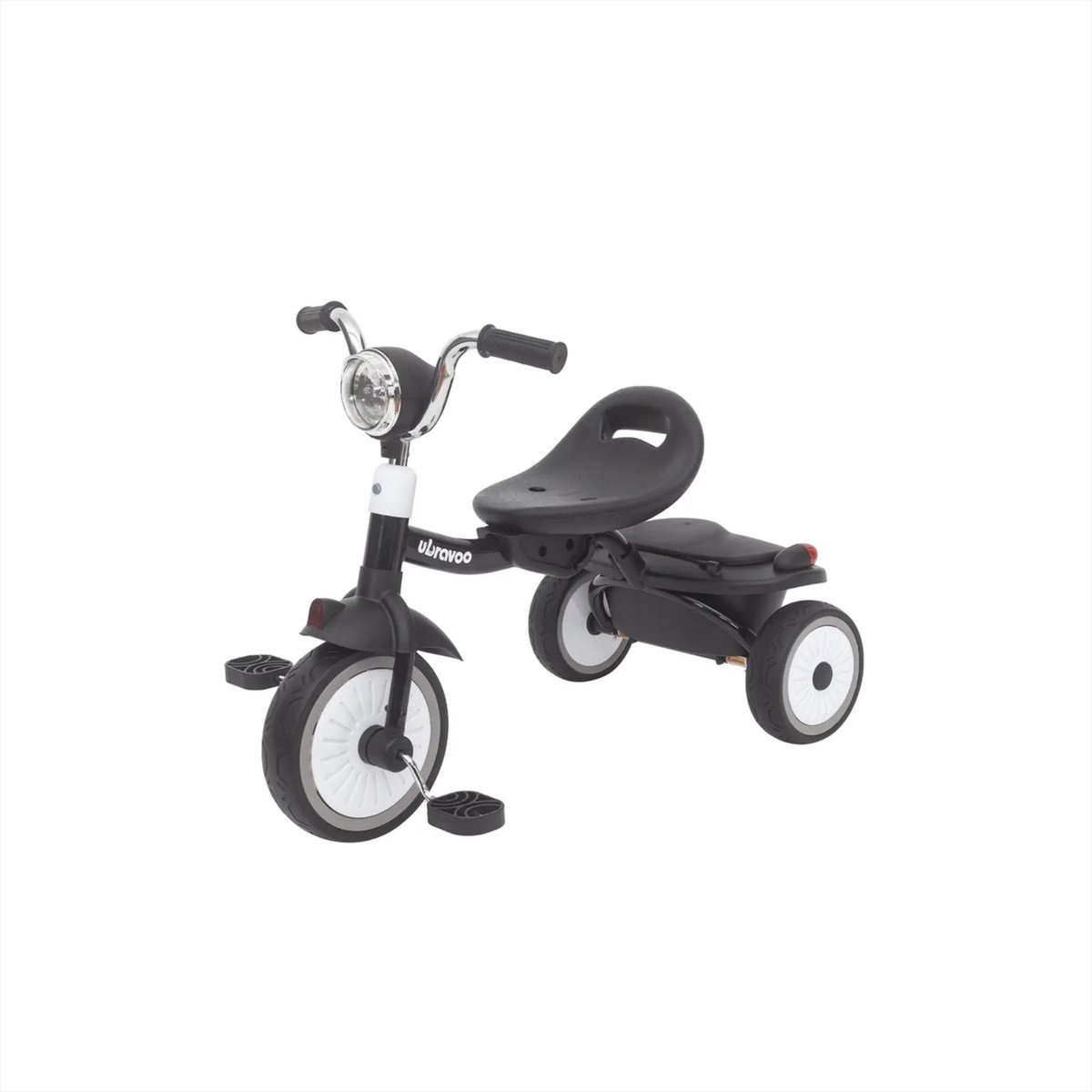 MS® - Babyfiets - Opvouwbare driewieler - Zwart - Schokabsorberende wielen - Fiets - Baby - Peuter - 1 tot 5 jaar - Met trappers - Voor binnen en buiten (6151131922915)