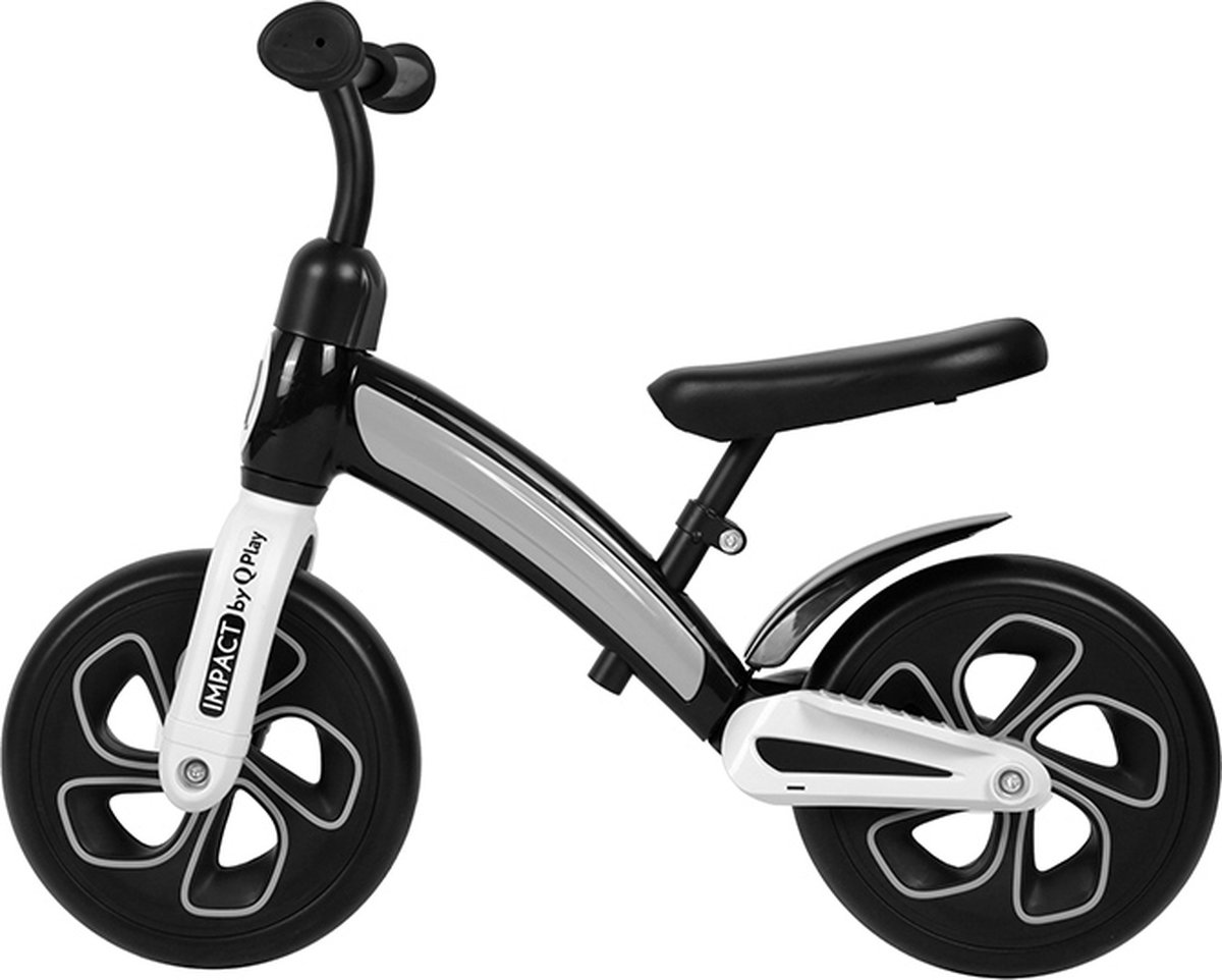 Qplay Impact Loopfiets 10 inch - Kinderfiets - Zwart (0686268625065)