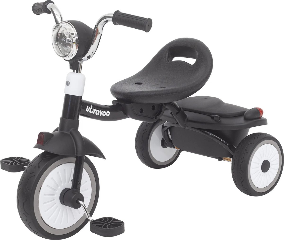 X-Qlusive Driewieler - Zwart - Opvouwbaar - Schokabsorberende Wielen - Fiets - Kind - Peuter - Baby - Zwart - 1 tot 5 jaar (6150539359361)